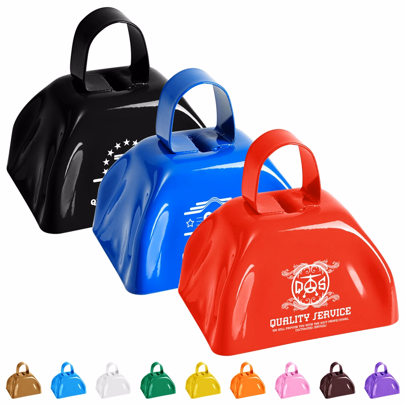 Customizable 3'' Square Creativity Festival Cow Bells
