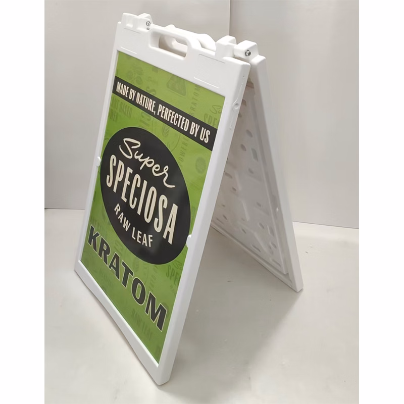 Plastic Signage A-Frame Double-Sided Poster Stand
