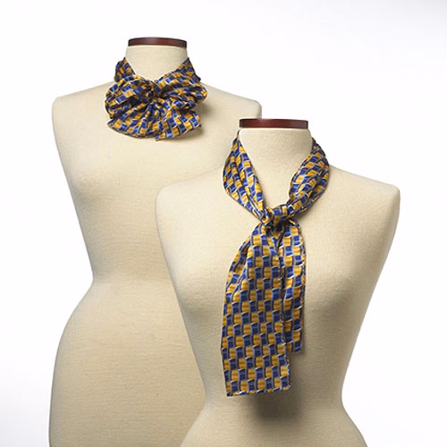 LaSalle Gold Career Collection Silk Scarf - 8"x45"