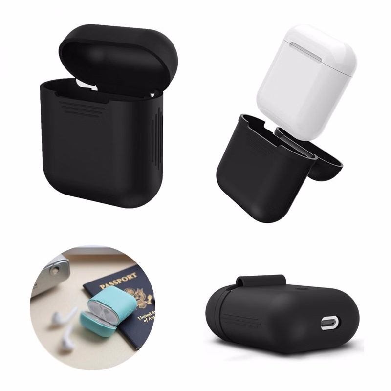 Silicone Airpods Wireless Earphones Charging Case Cover