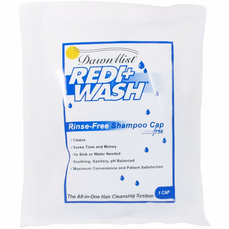 Redi+Wash Shampoo Cap - Rinse-Free Individually Wrapped
