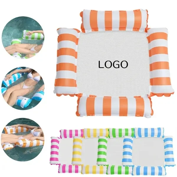 Inflatable Pool Lounger with Mesh Seat 1