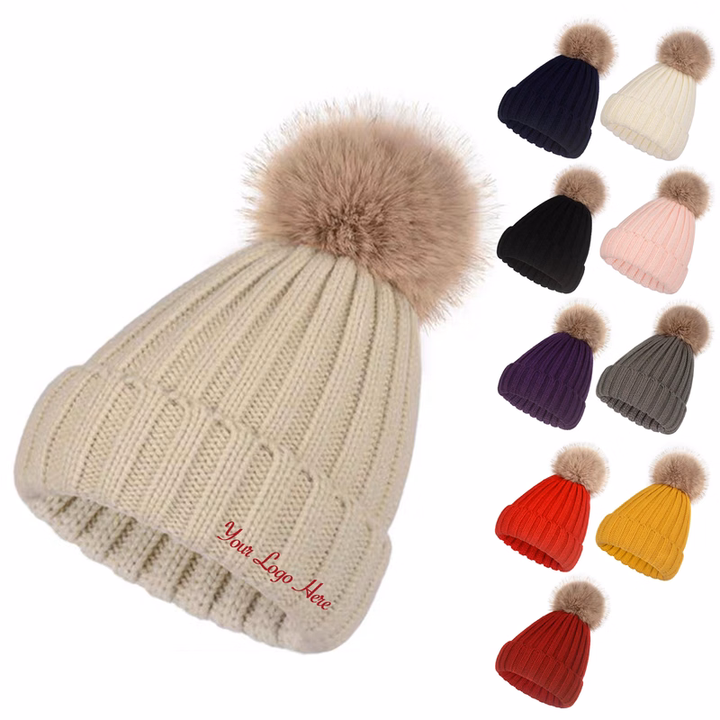 Women Winter Ski Cuffed Cap