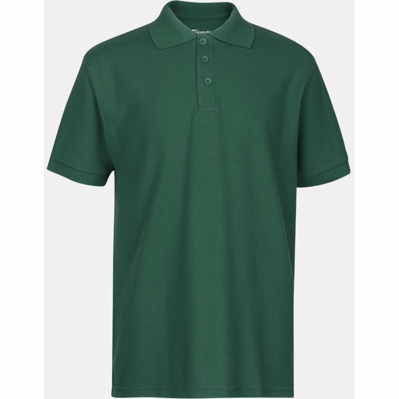 Youth Polo Shirts - Hunter Green Size 14/16 (L)