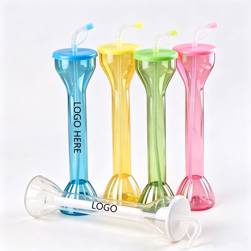 Creative Dumbbell Style PET Drink Cup For Sports Enthusiasts