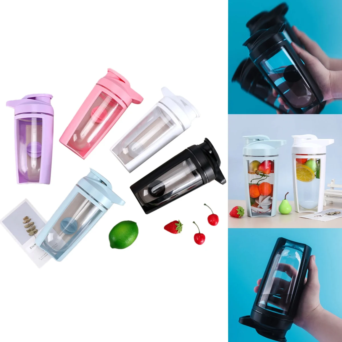 Fitness protein powder shake bottle 1