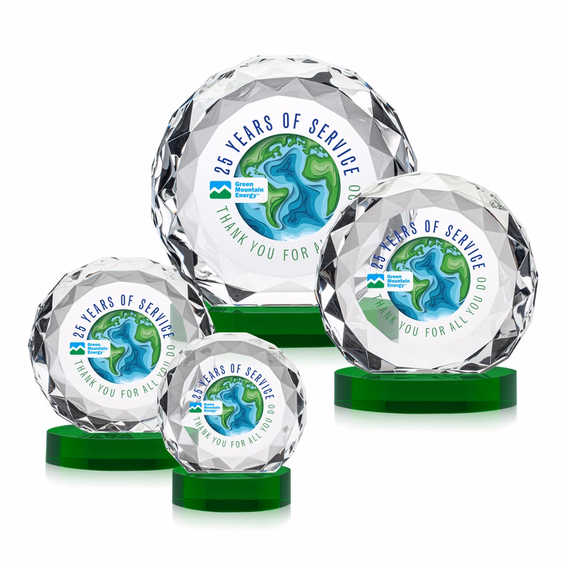 Seville VividPrint™ Award on Alberton Base - Green