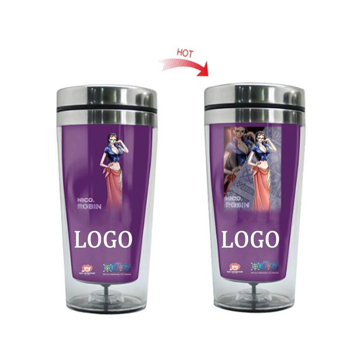 15 Oz. Heat Color Changing Insulated Tumbler 1