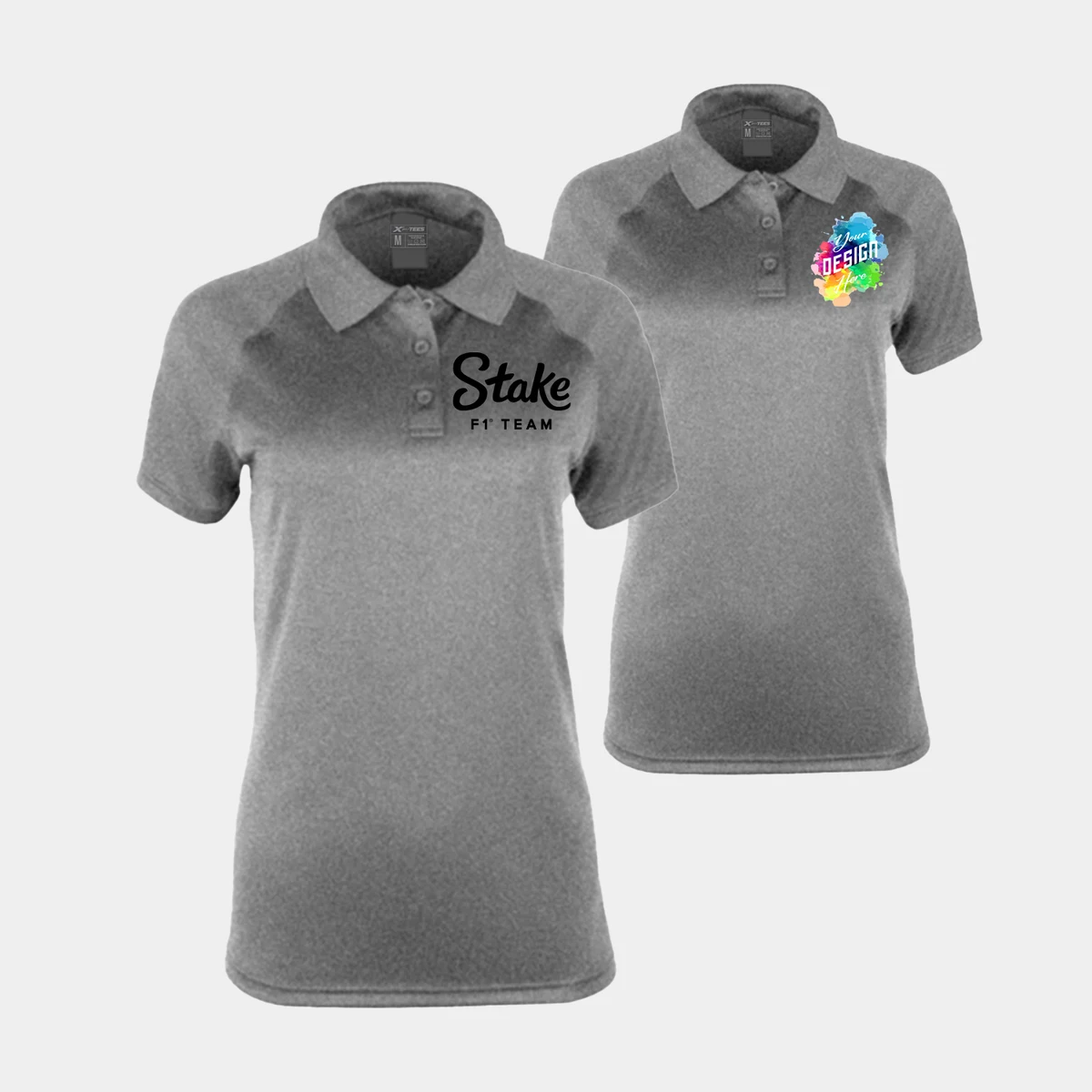 Titanium Heather Women's Performance Polo 1