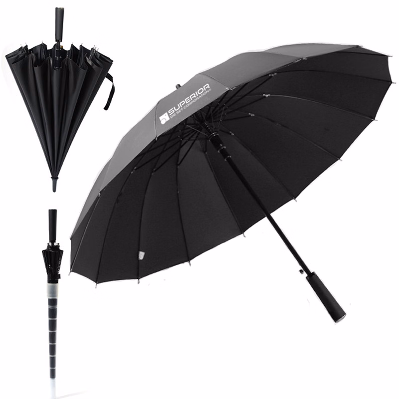 23" Fiber Automatic Golf Umbrella with Long Handle
