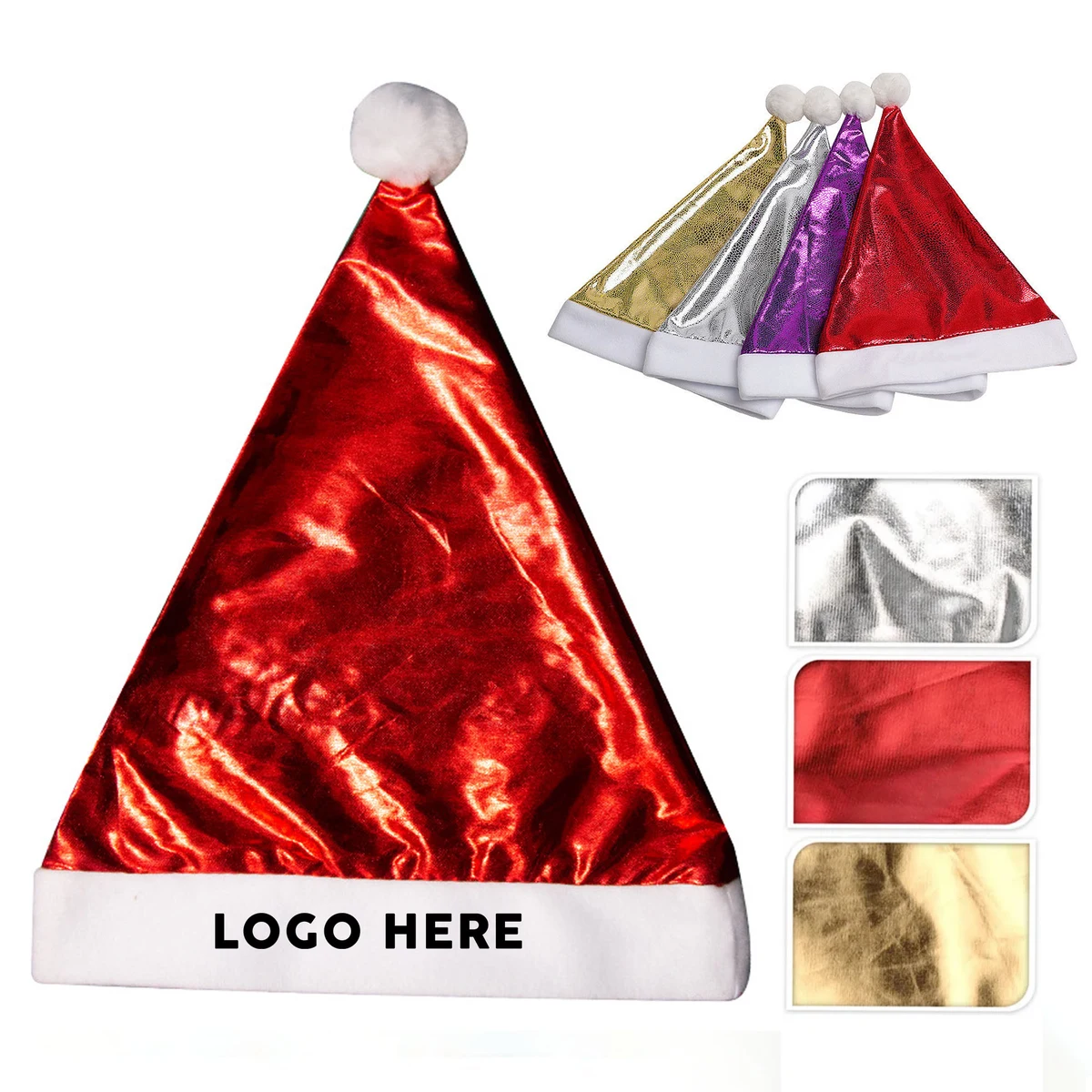 Red Plush Santa Hat 1