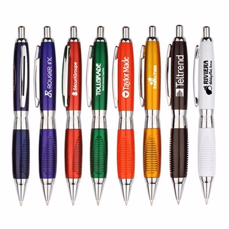 Promotional Rubber Grip Custom Logo Imprint Pen