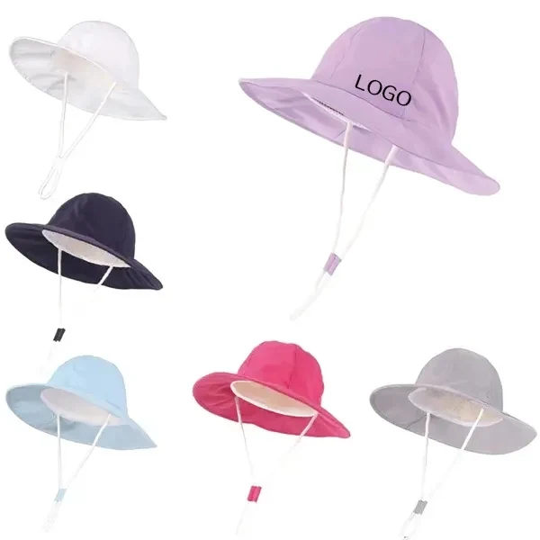 Baby Sun Hat with Solid Color UV Protection Cap 1