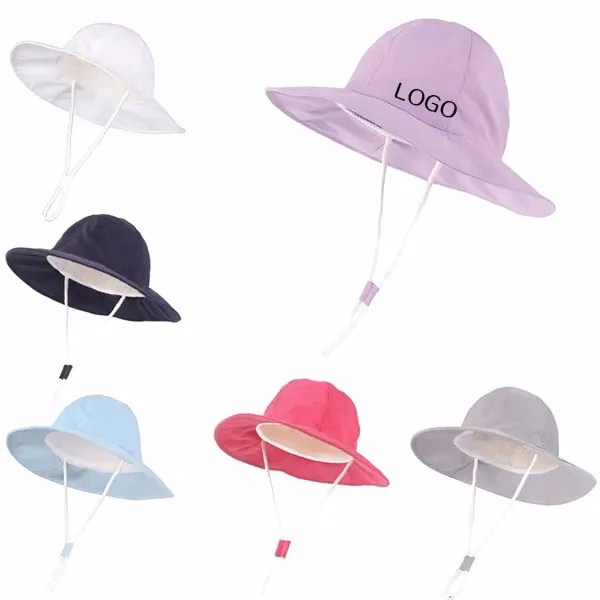 Baby Sun Hat with Solid Color UV Protection Cap