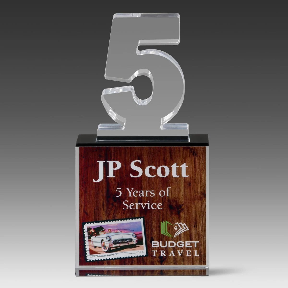Recognition Number Award 5 (4" x 8" x 1") 1