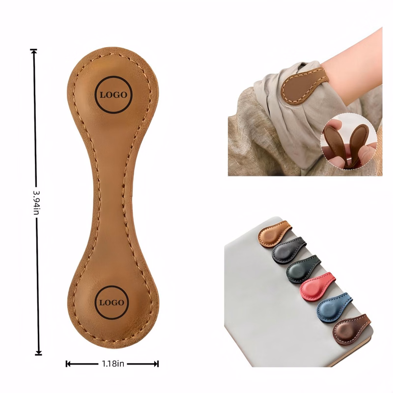 Magnetic Leather Page Marker Bookmark