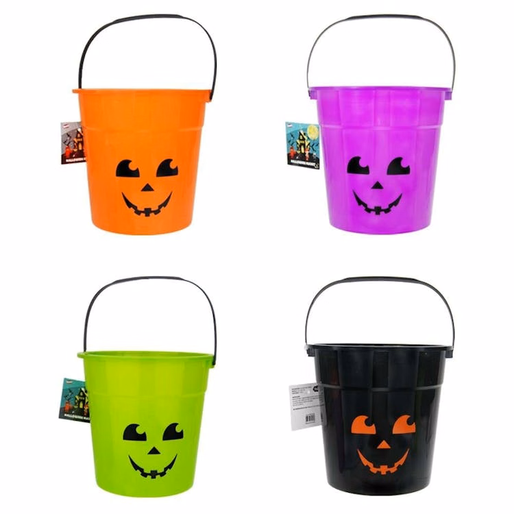 Halloween Bucket Assorted - 5.9" x 5.9"
