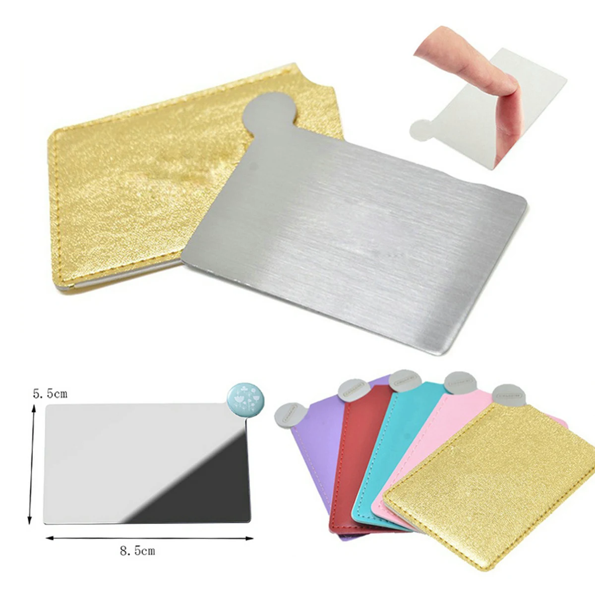 Stainless Mirror With PU Case 1
