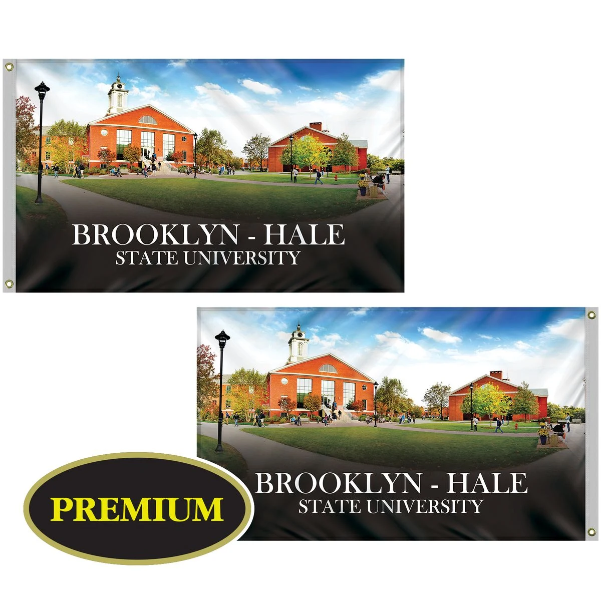 3' x 5' Double Sided Digitally Printed Knitted Polyester Flags 1