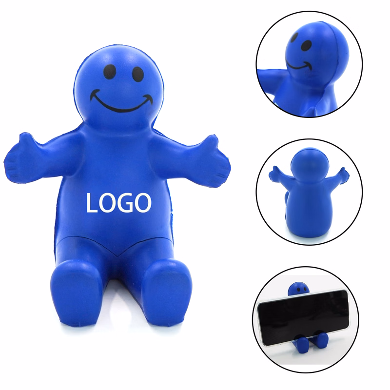 Squeezable Smile Phone Holder
