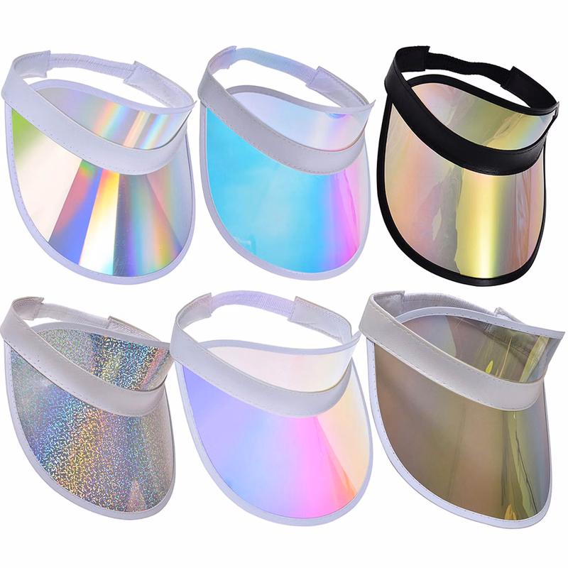 PVC Colored Sun Visor Hat