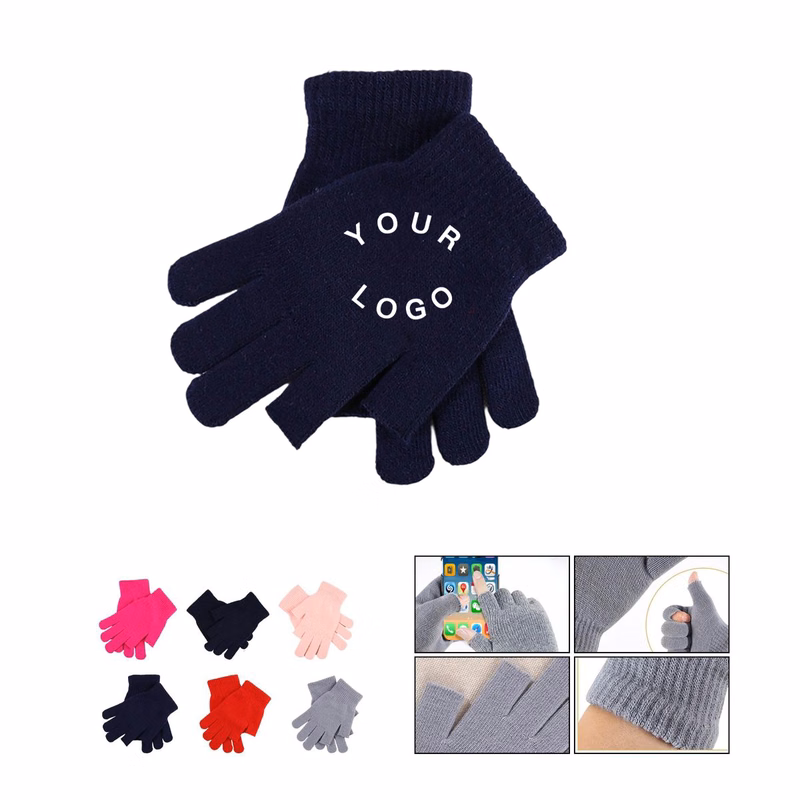 Acrylic Knit Gloves for Work or Outdoor Wear