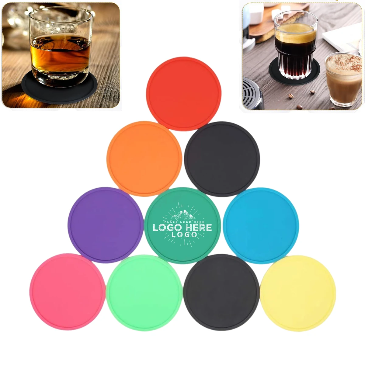 Vibrant 4" Cup Coaster 1