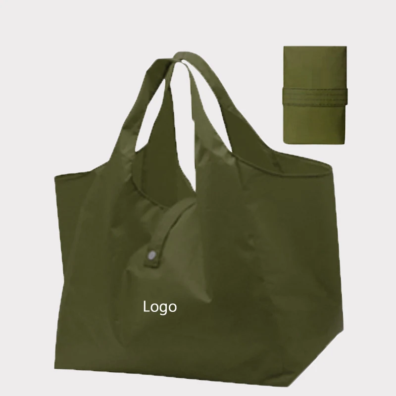 Reusable Foldable Shopping Bag / Pouch, custom tote bag with logo imprint 1