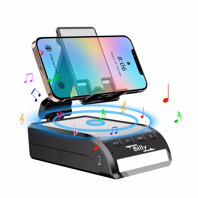 Portable Bluetooth Speaker with Phone Stand