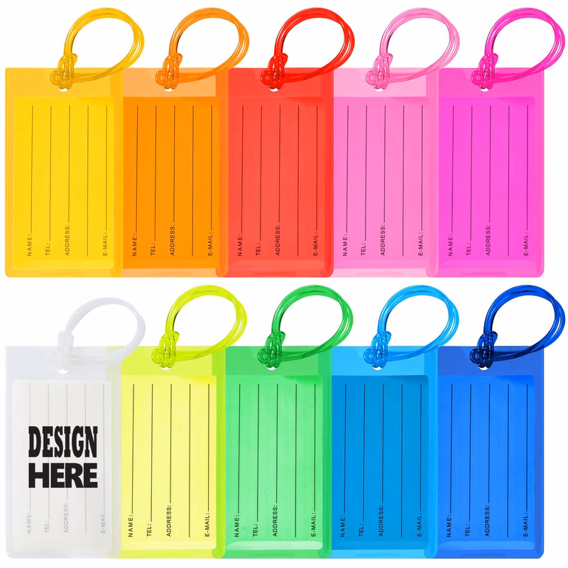 Colorful PVC Soft Luggage Tag Identifier