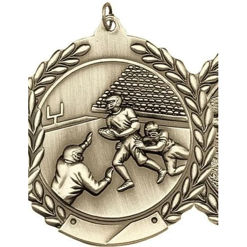 Football Die Cast Medal, 2 3/4" 1