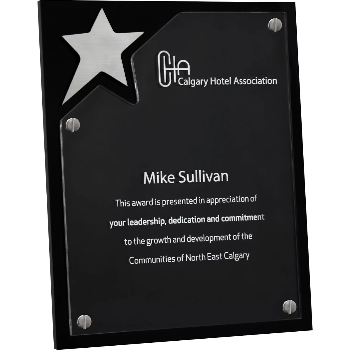 North Star Plaque (8" x 10" x 1/2") Laser Engraved 1