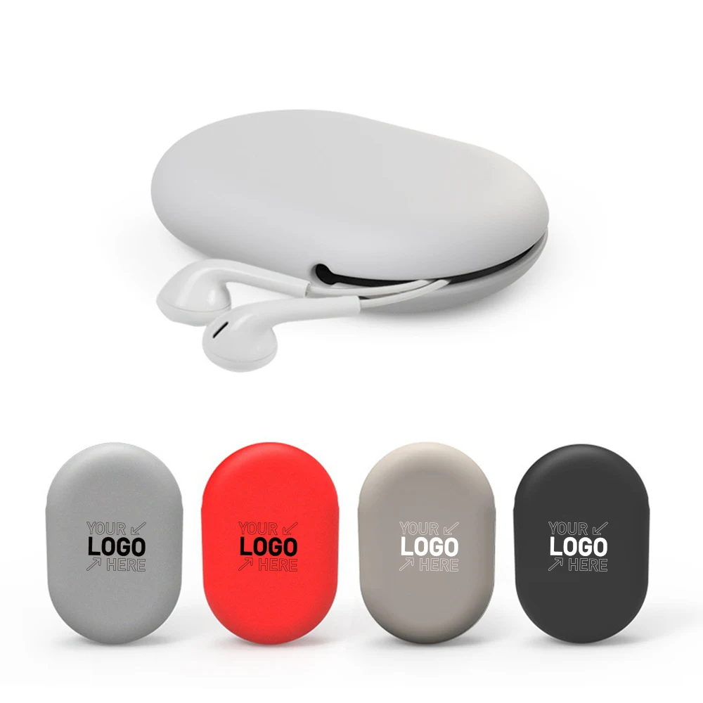 Portable Silicone Earphone Carrying Case Storage Bag 1