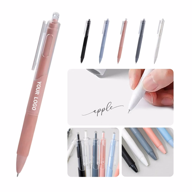 Transparent Neutral Pen with Silicone Comfort Sleeve