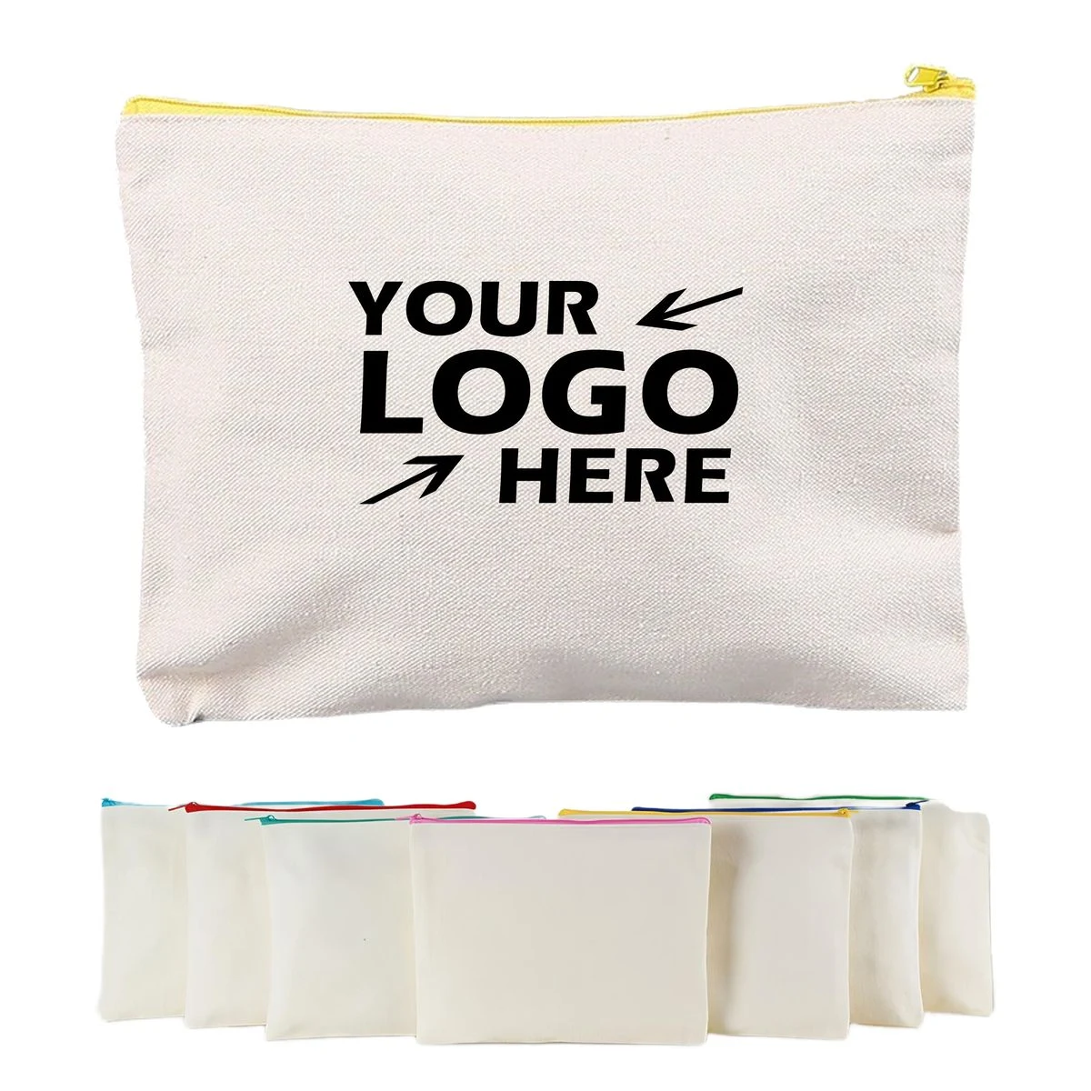 Multi-Purpose DIY Blank Travel Organizer Canvas Zipper Pouch 1