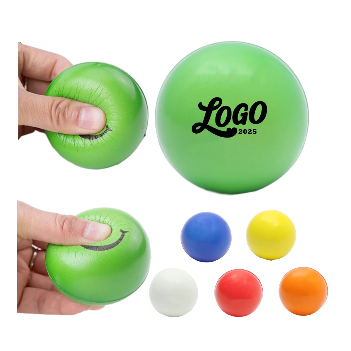 2.5 Inch Soft And Durable Pu Decompression Ball 1