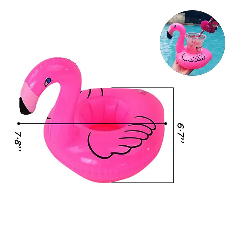 Pink Flamingo Floating Coaster Can Holder 1