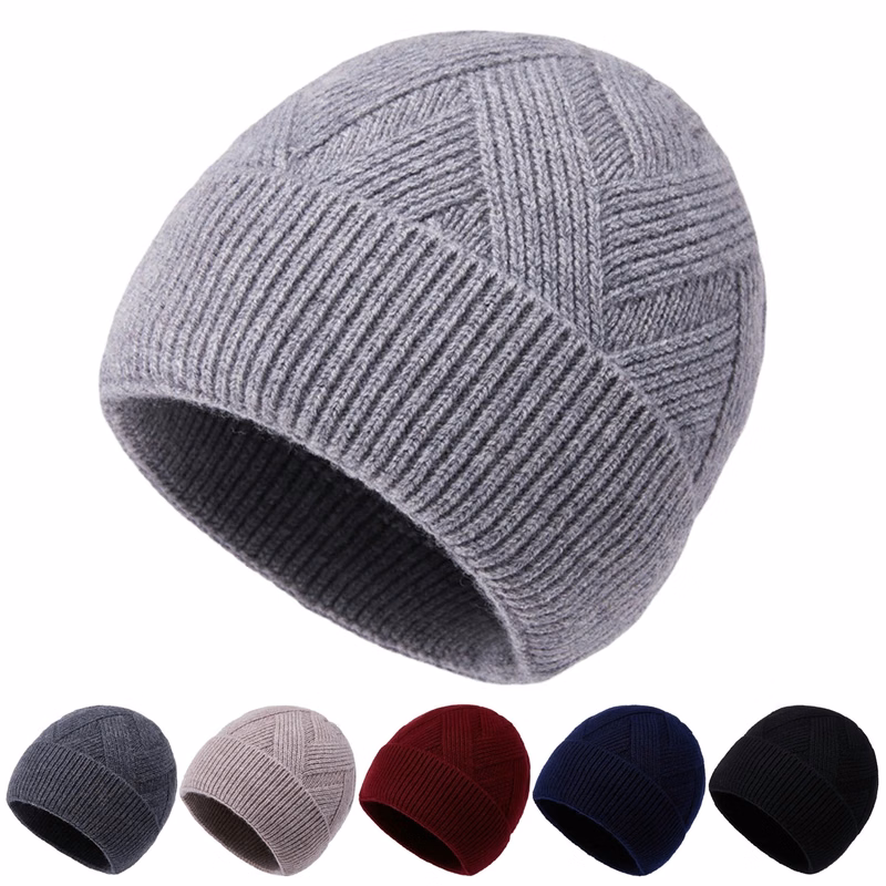 Winter Pure Wool Unisex Knit Hat