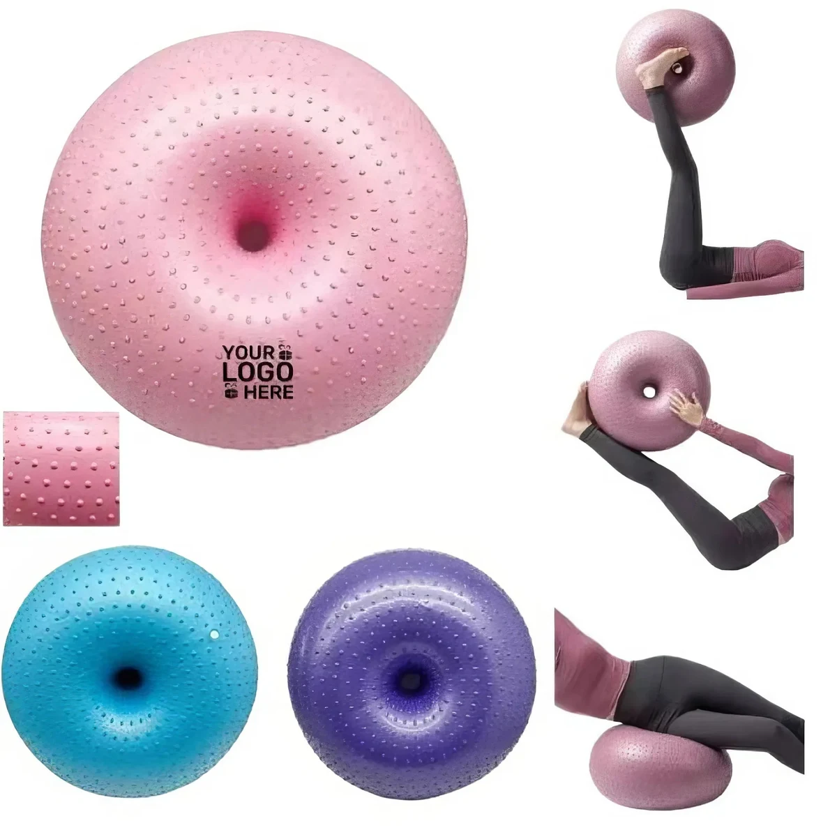 Inflatable Fitness Pilates Donut Exercise Yoga Ball 1
