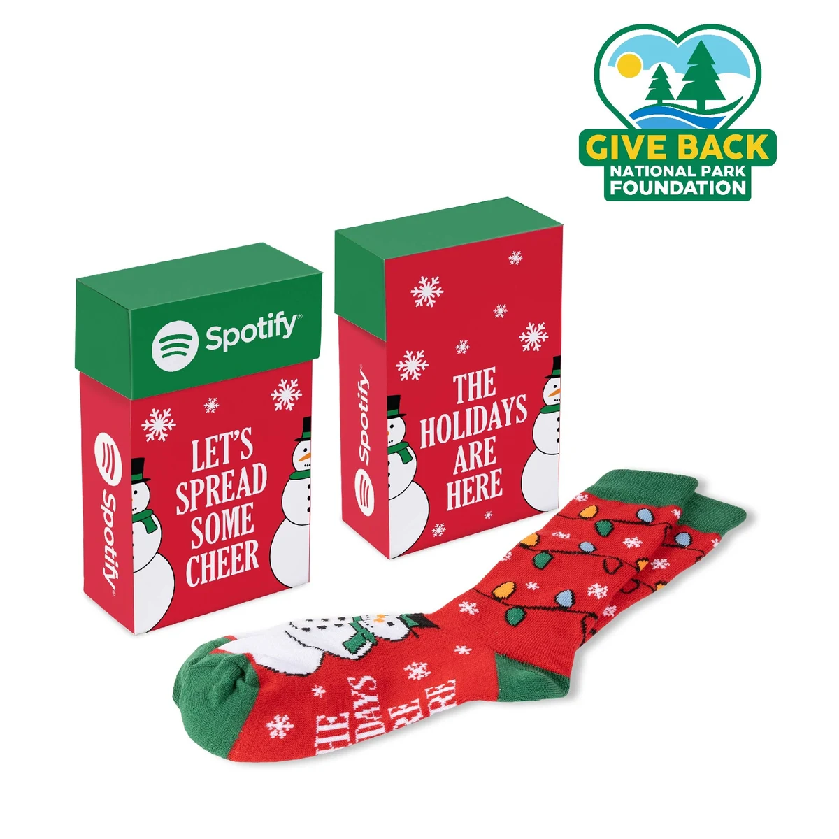 ACE Holiday Themed Socks in Flip Top Box 1