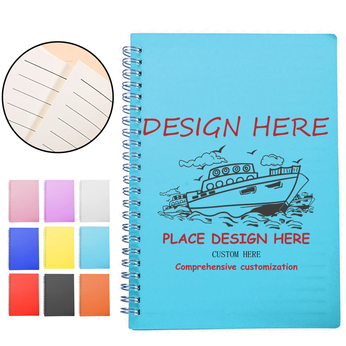 A5 Spiral Notebook, 60 Pages 1