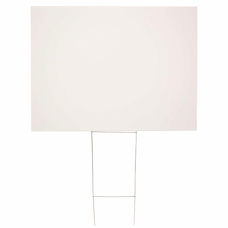 36" x 24" Corrugated Plastic Sign Kit (Blank)