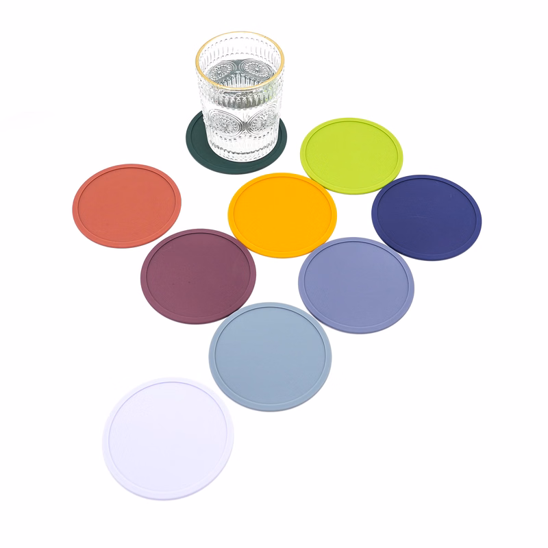 Silicone Custom Round Drink Coasters