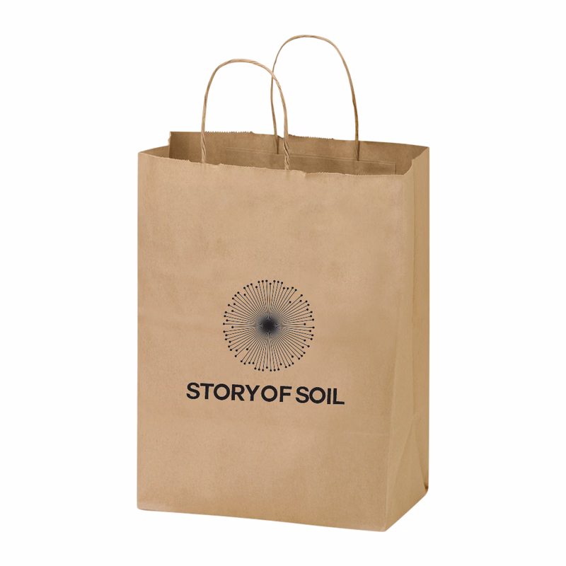 2-Bottle Kraft Paper Tote