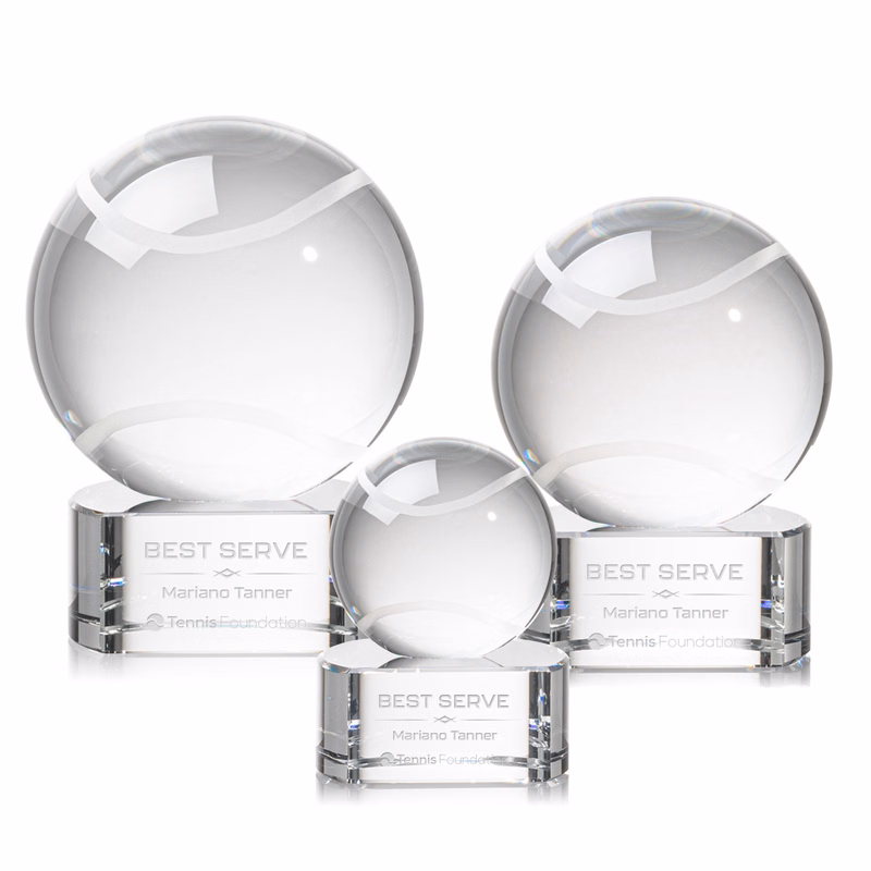 Tennis Ball Award on Paragon Base