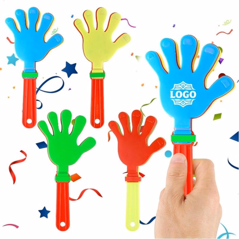 11-Inch Plastic Colorful Clapper Noise Maker