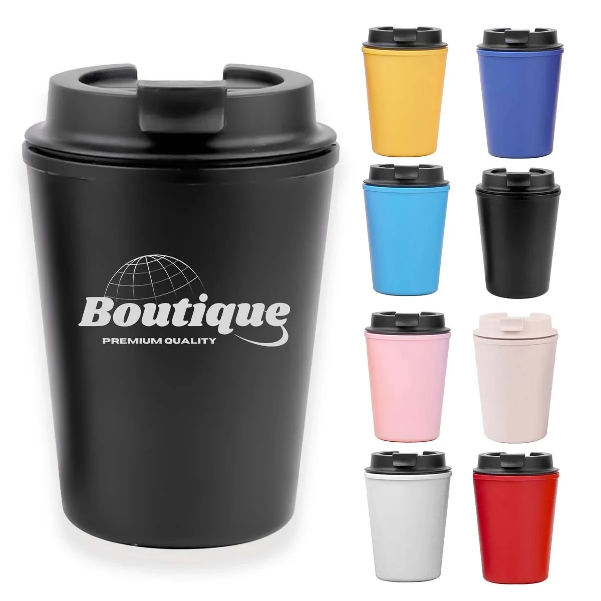 12 Oz. Travel Reusable Coffee Cup With Lid 1