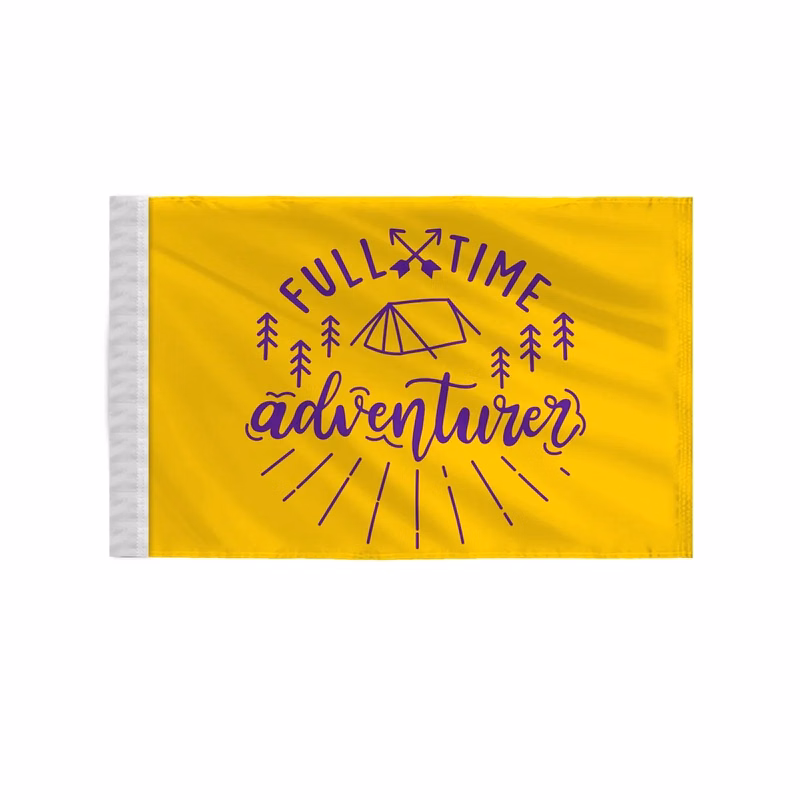 Custom Screen Sublimation Flag - 8" x 12" Nylon