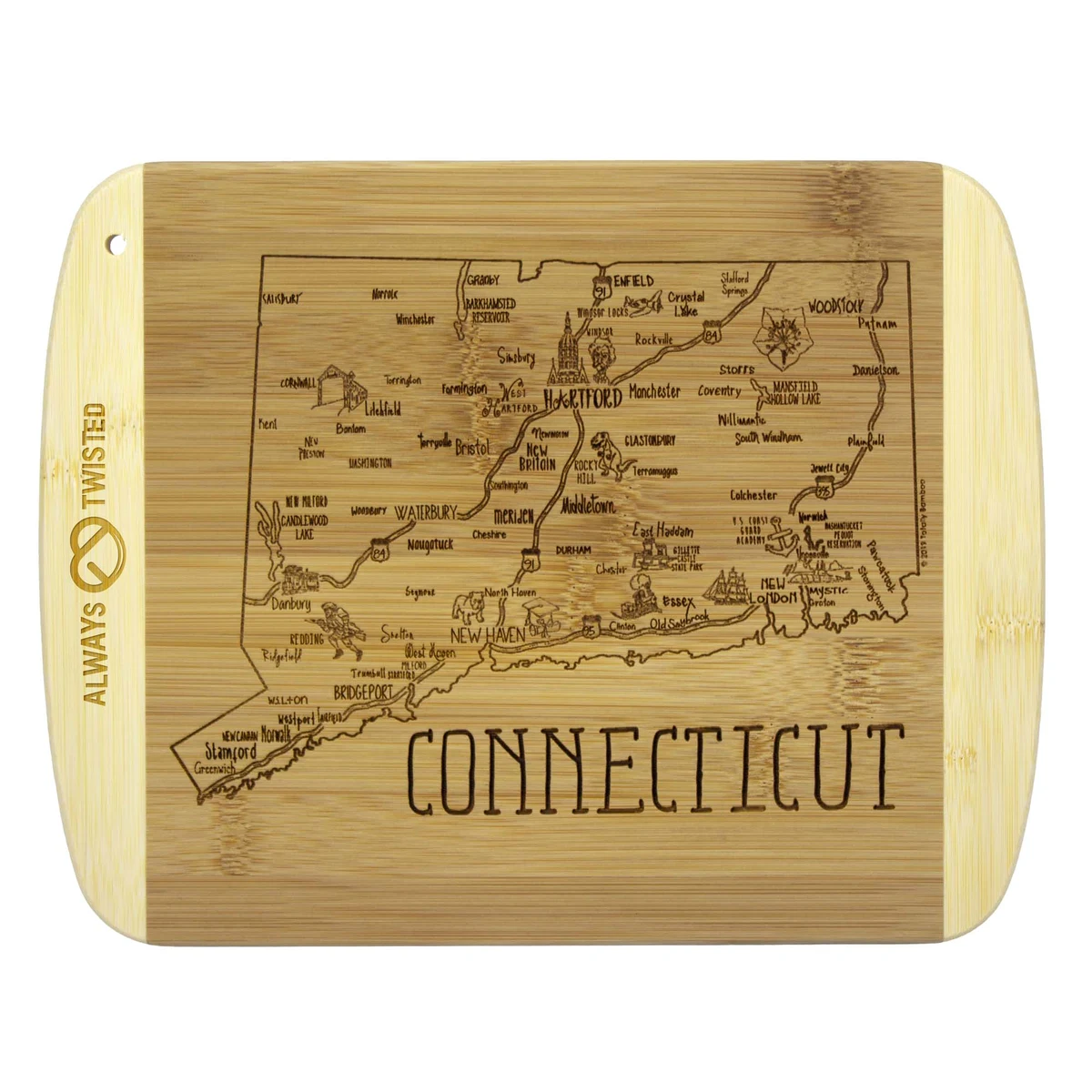 A Slice of Life Connecticut Serving & Cutting Board 1