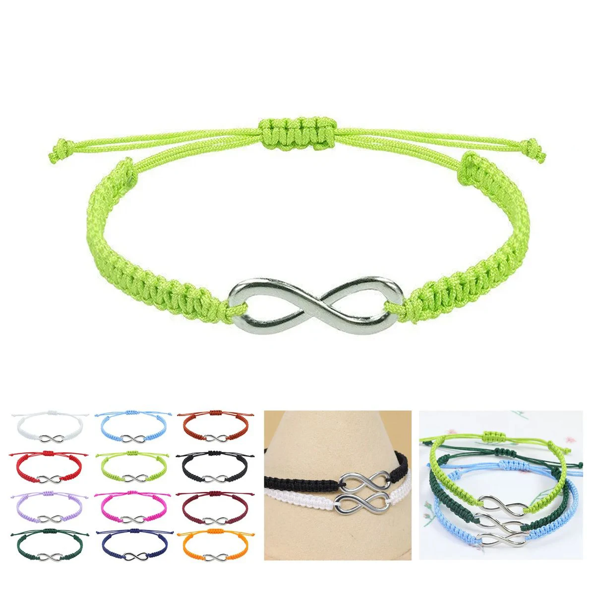 Corded Bracelet with Metal Clasp for Events 1